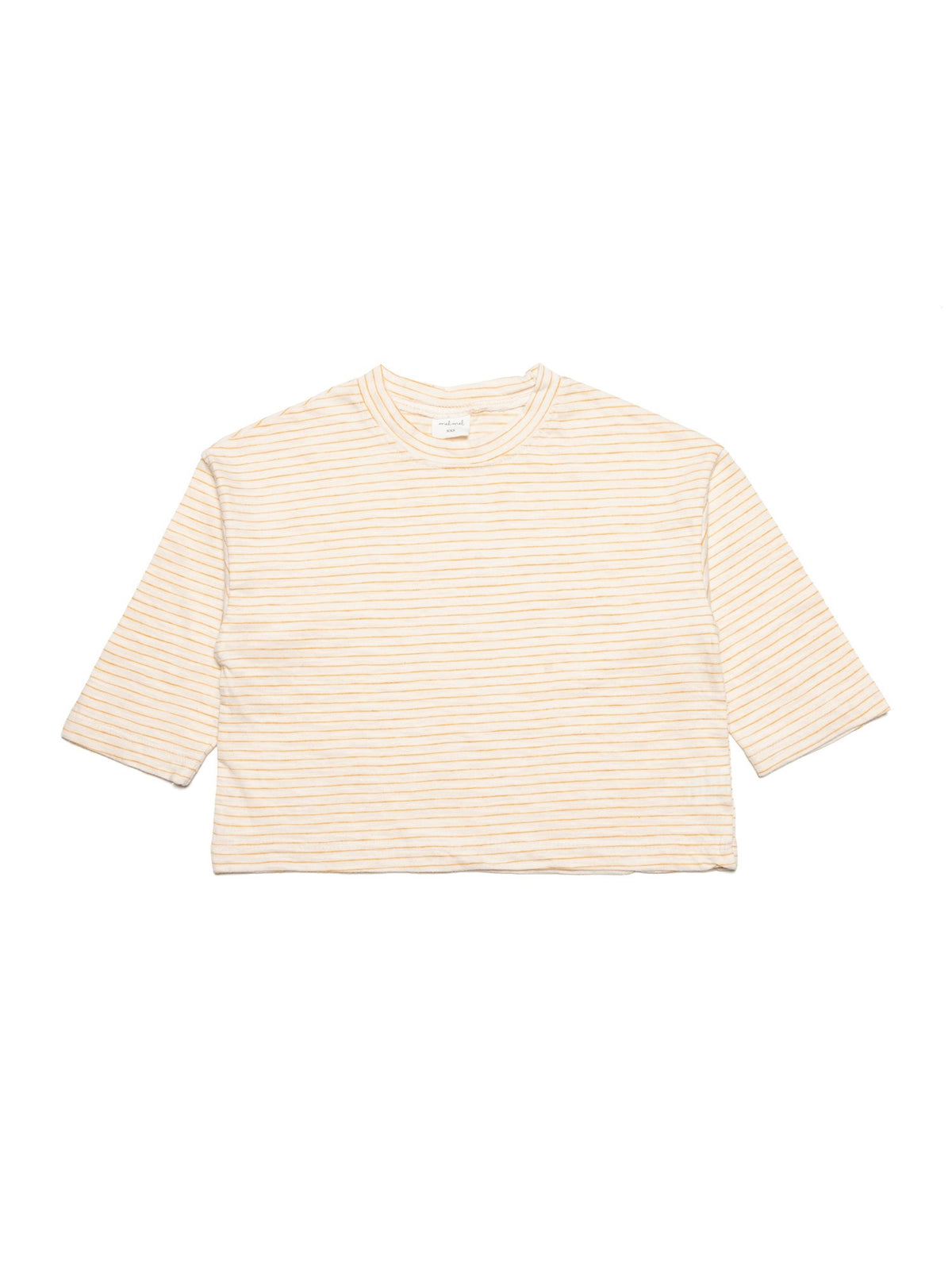 Loose Fit Stripe Tee - Yellow