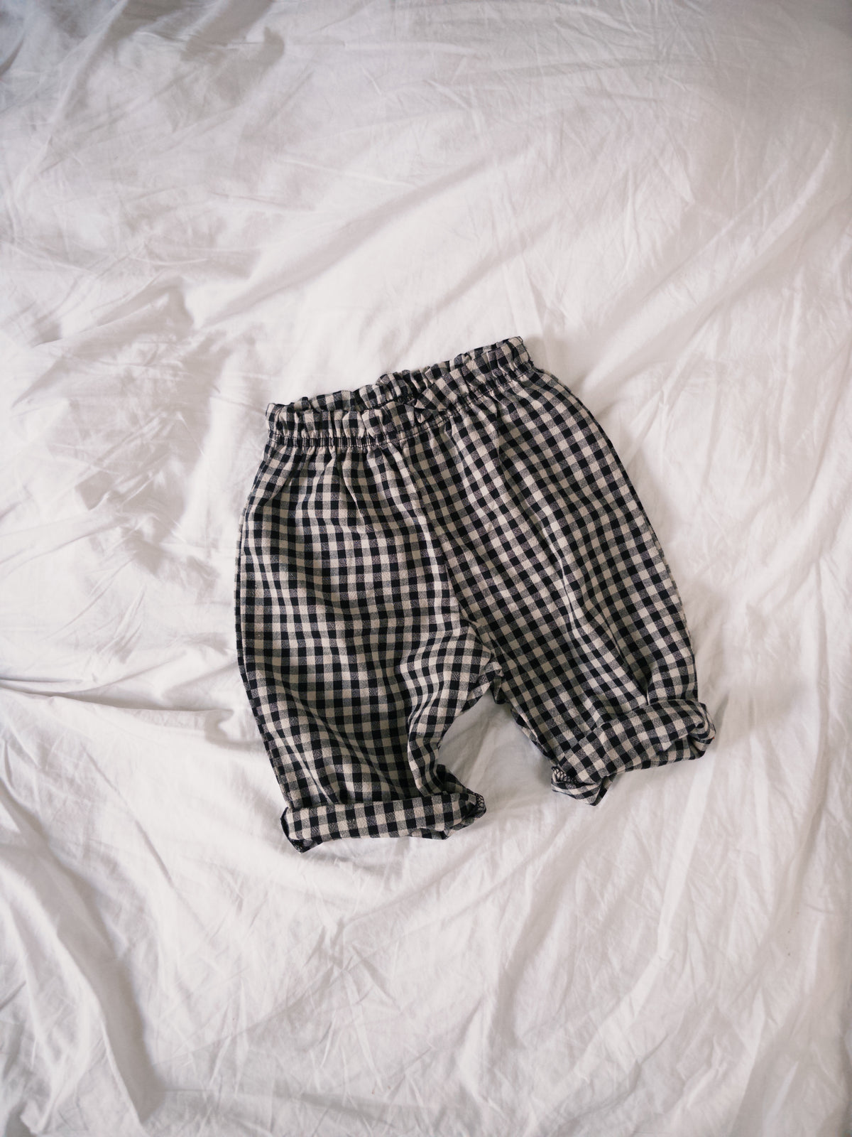 Little Check Pants - Black