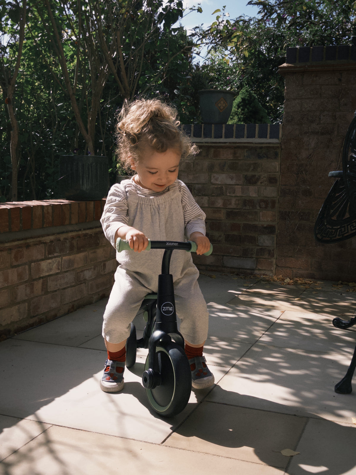 Pointelle Overalls - Oatmeal