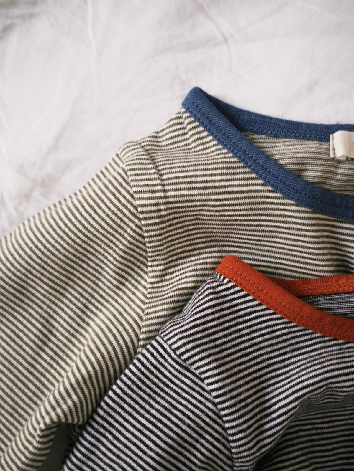 Trim Stripe Long Sleeve - Blue Trim