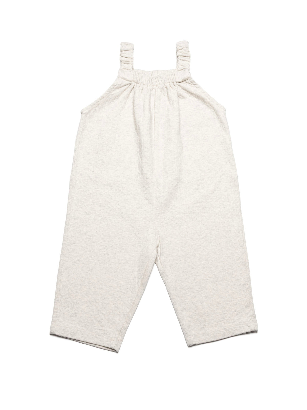 Pointelle Overalls - Oatmeal
