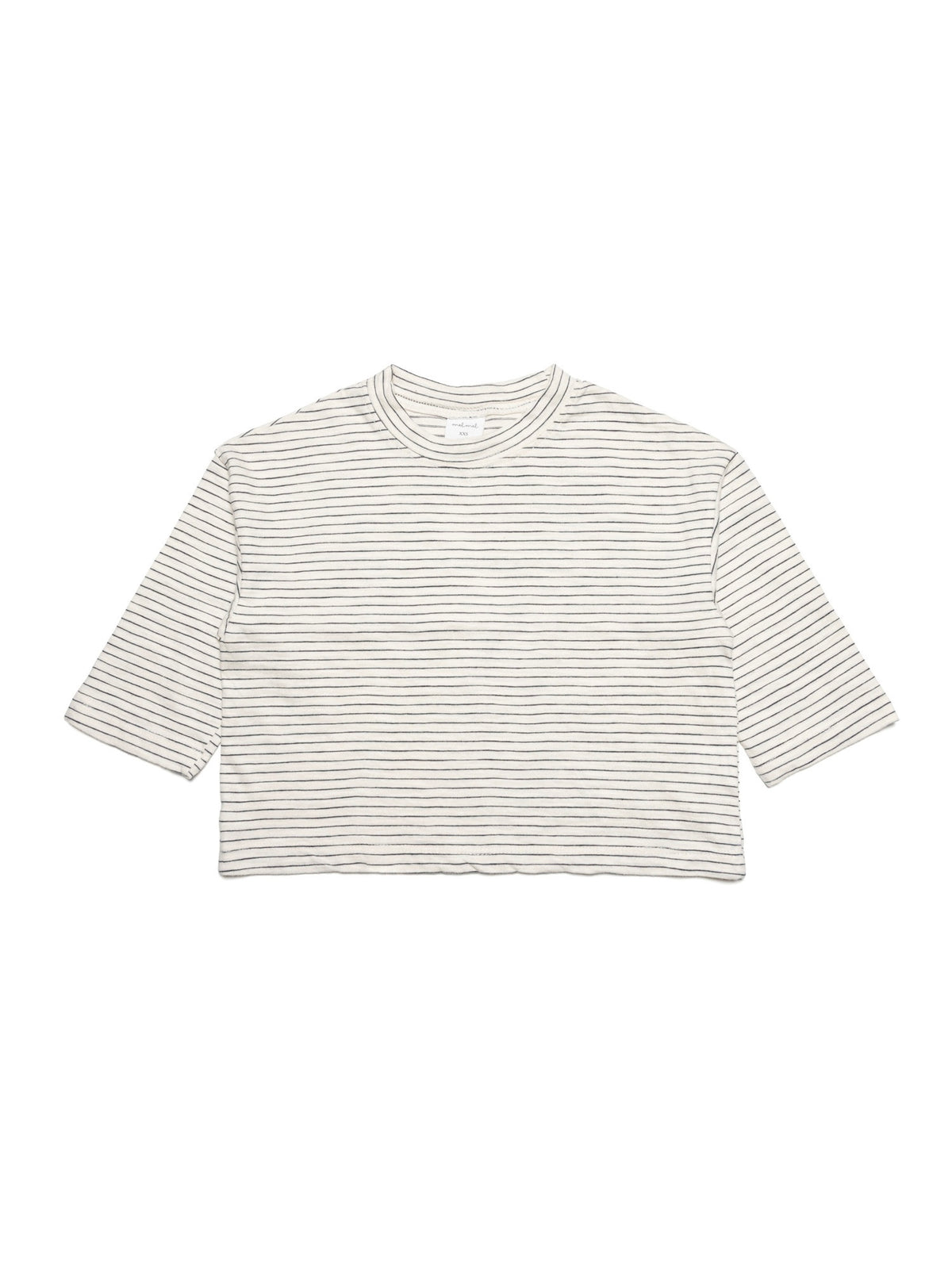Loose Fit Stripe Tee - Navy