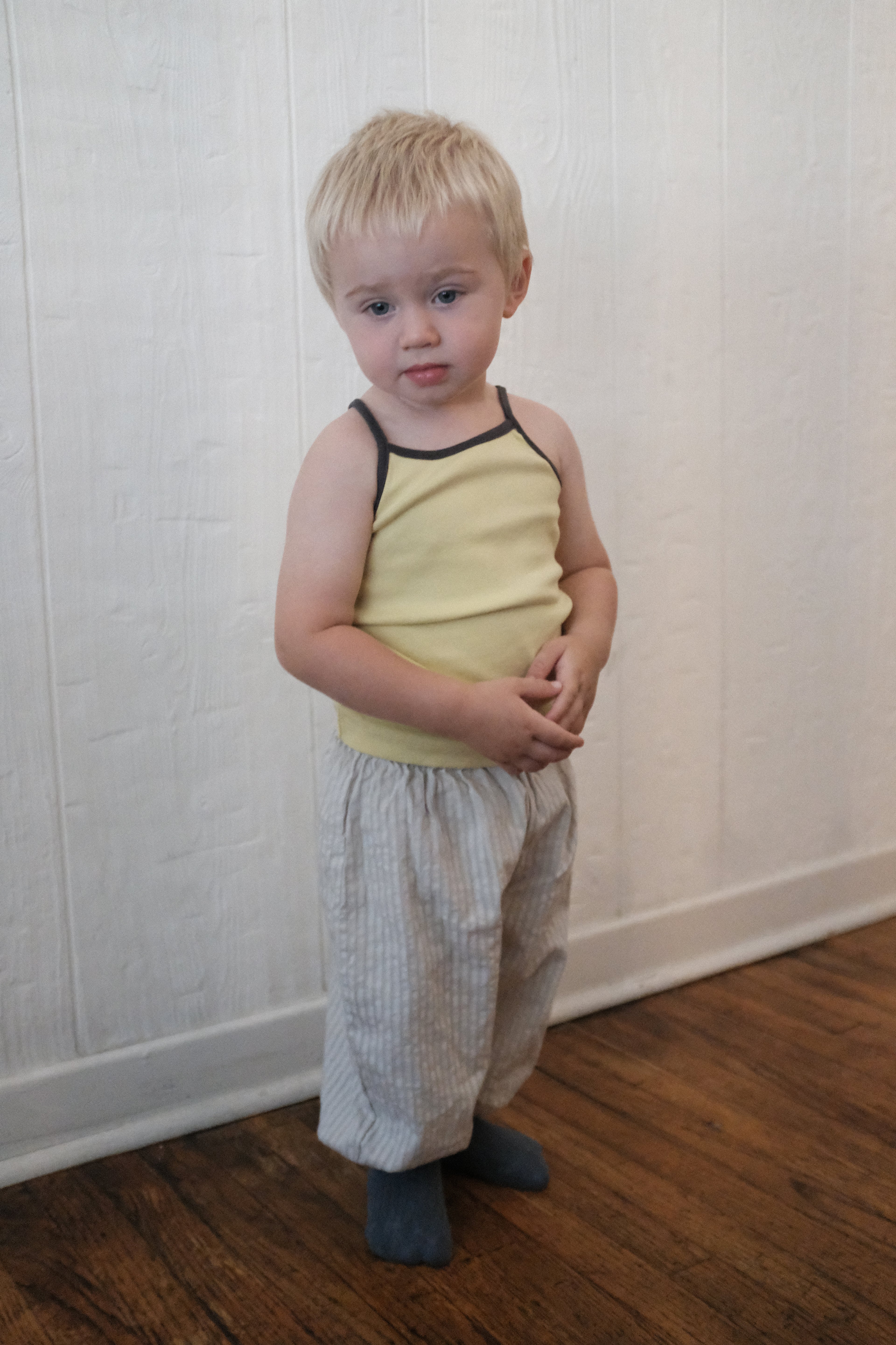Ringer Cami - Yellow/Brown