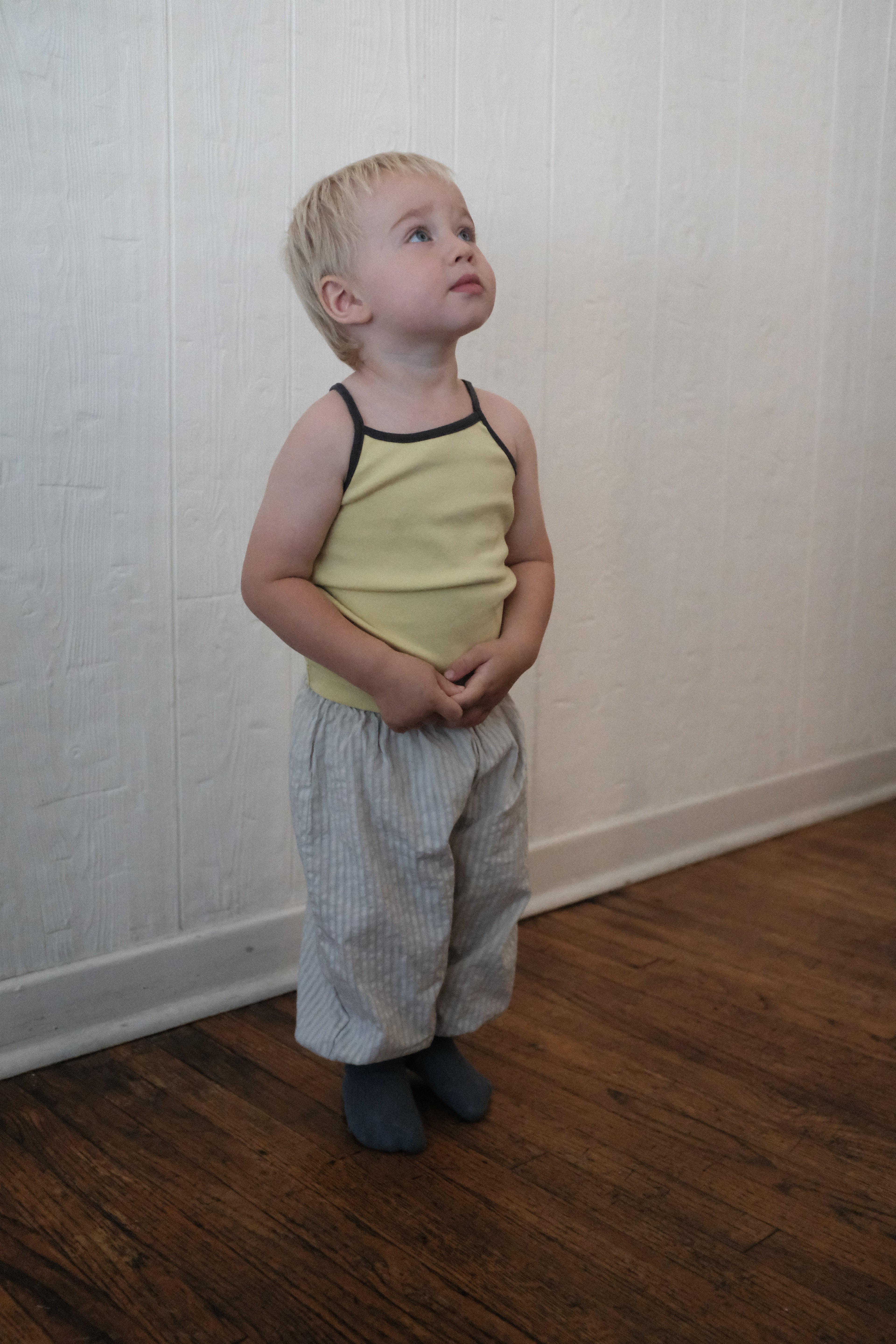 Ringer Cami - Yellow/Brown