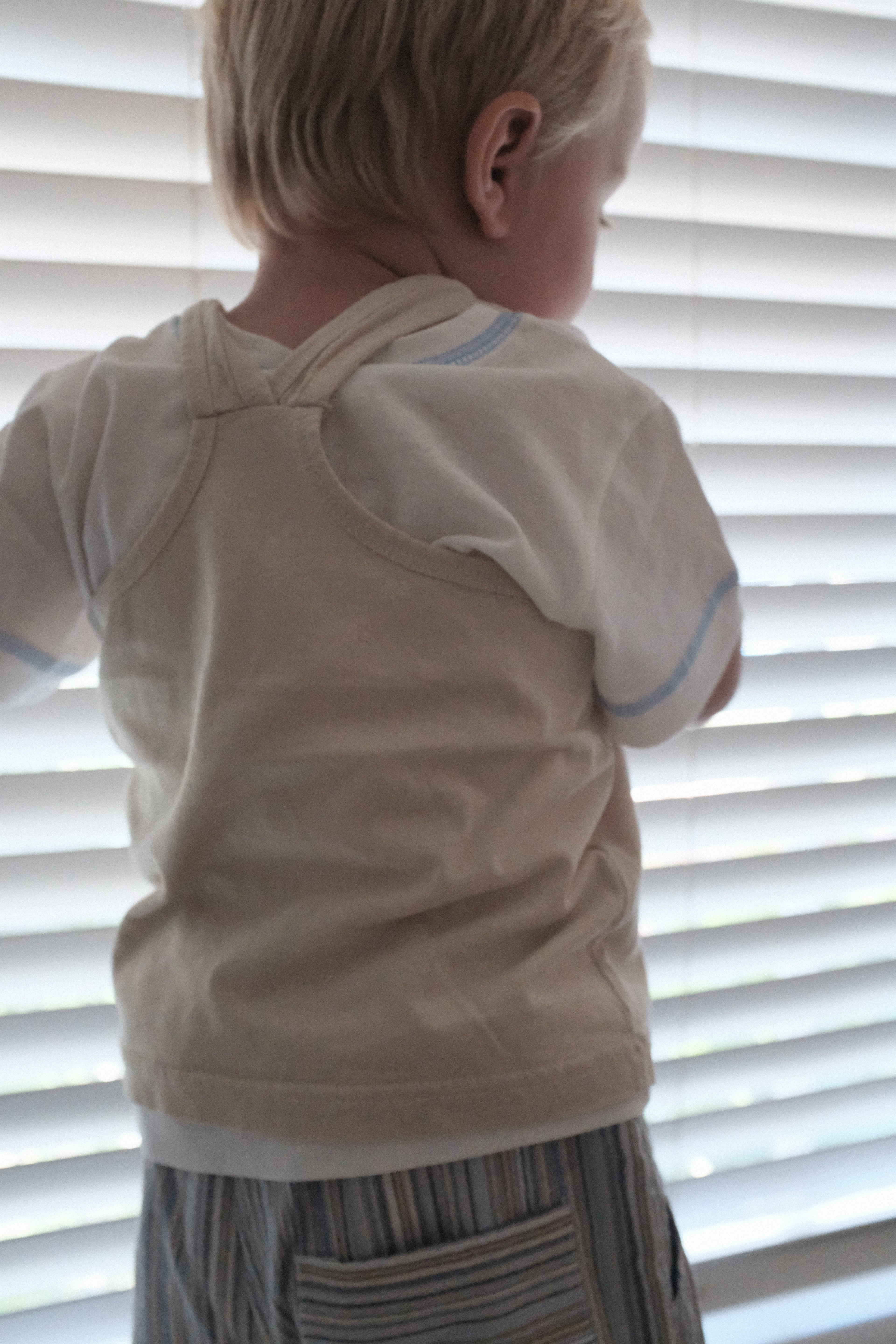 Silket Rib Top - White/Blue