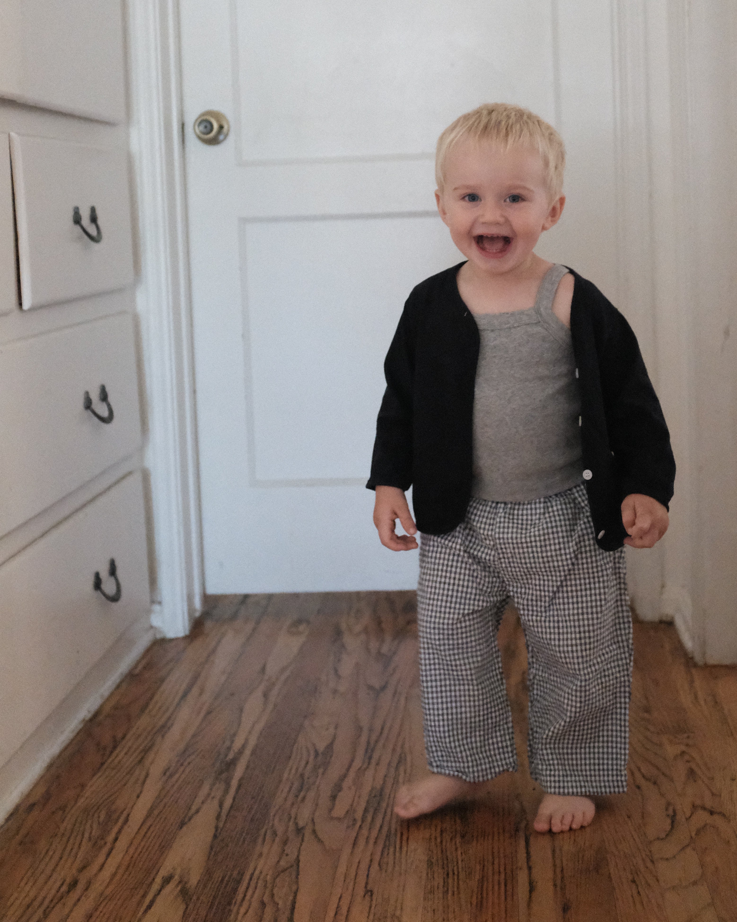 Cotton Cardigan - Navy
