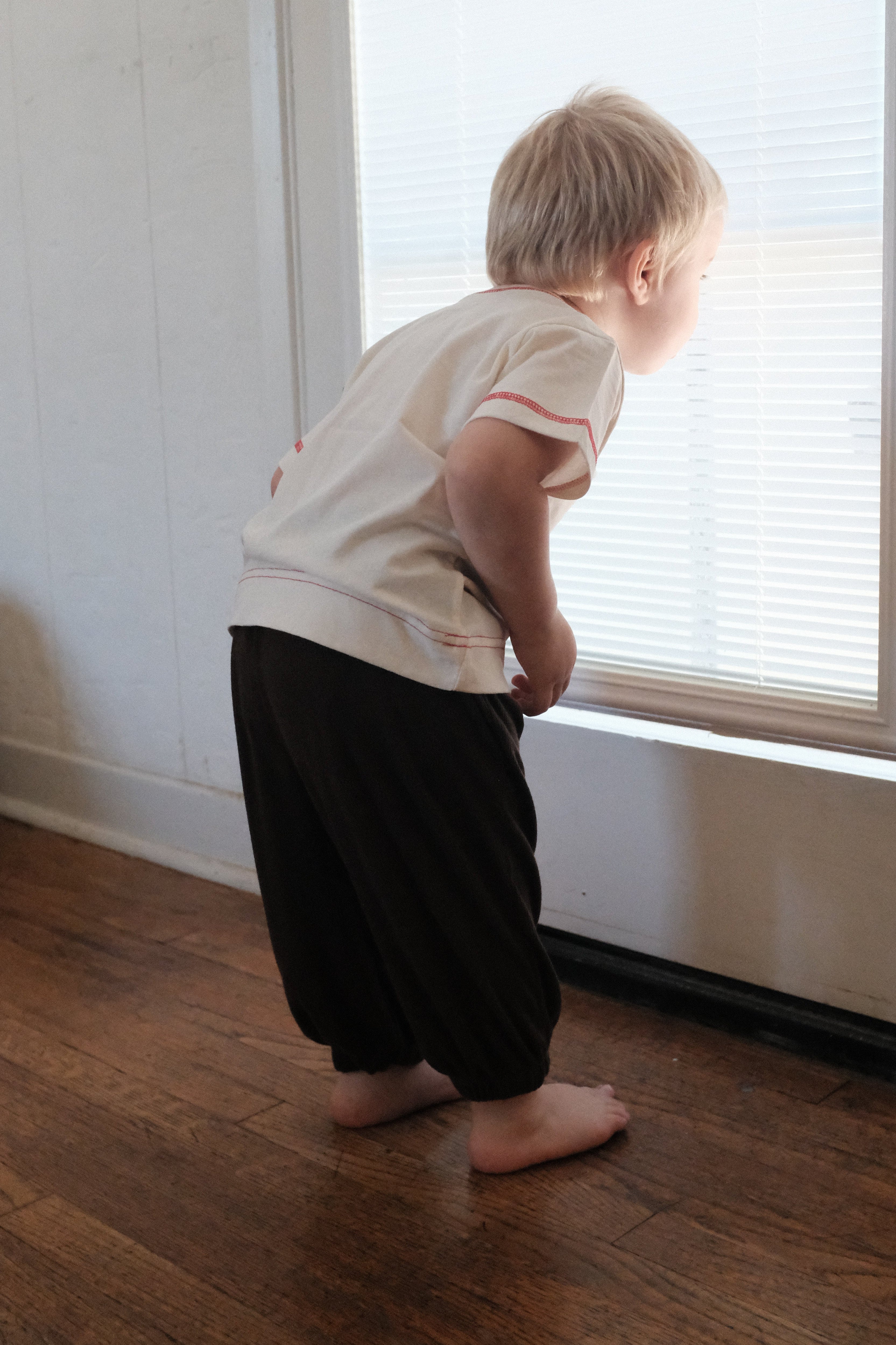 Silket Rib Top - Cream/Red