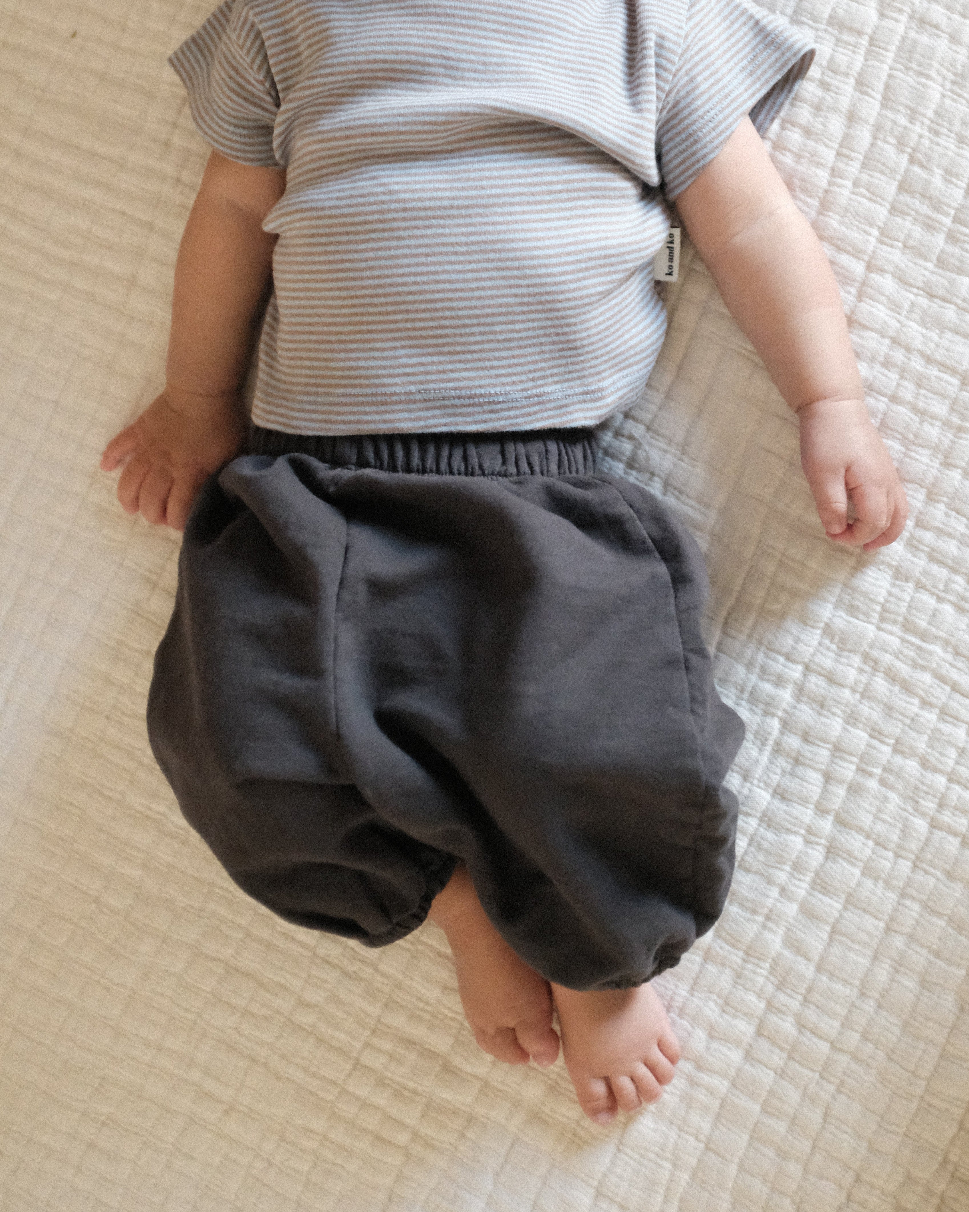 Cropped Jogger Pants - Charcoal