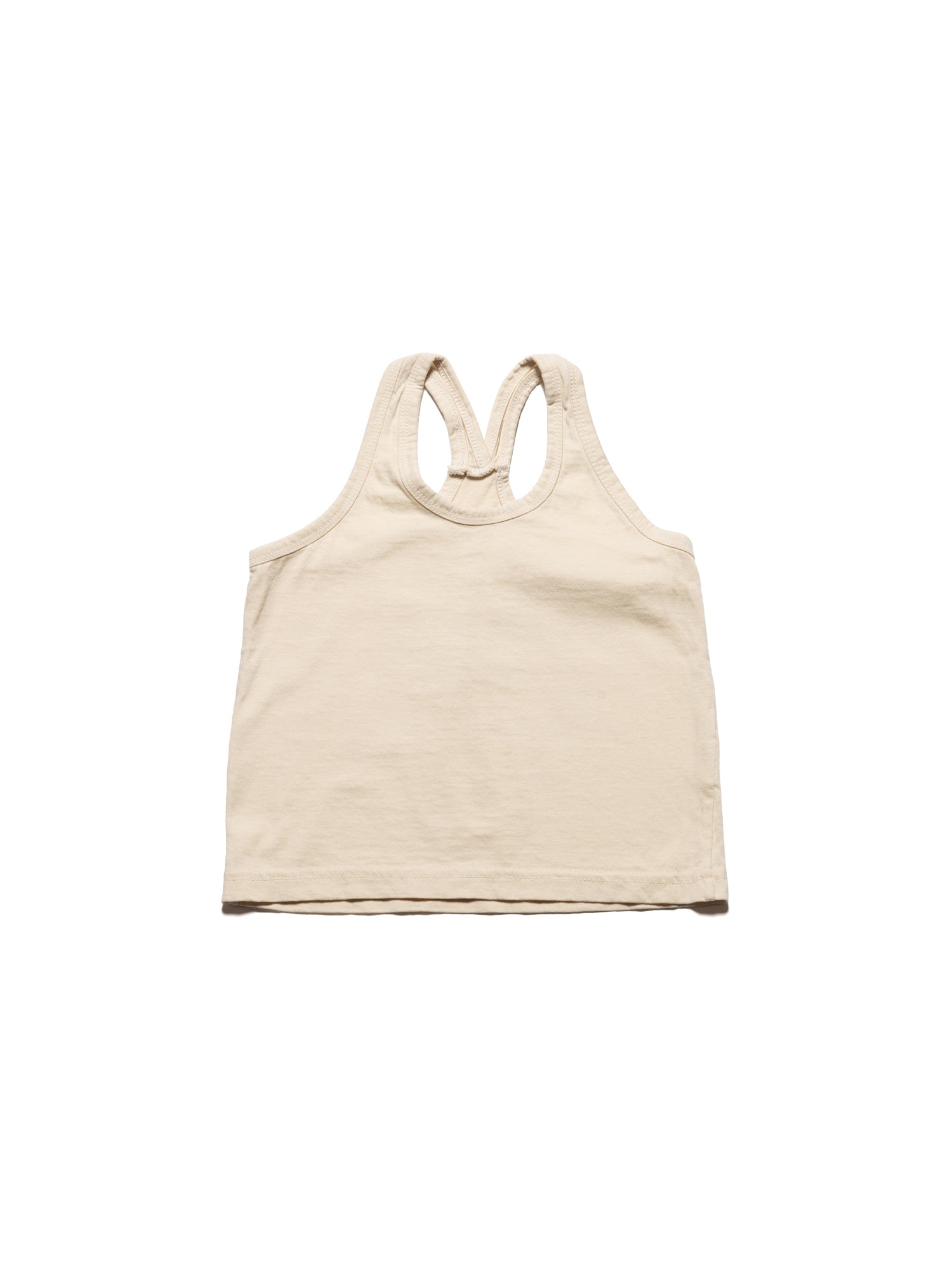 Oversized Sleeveless Top - Beige
