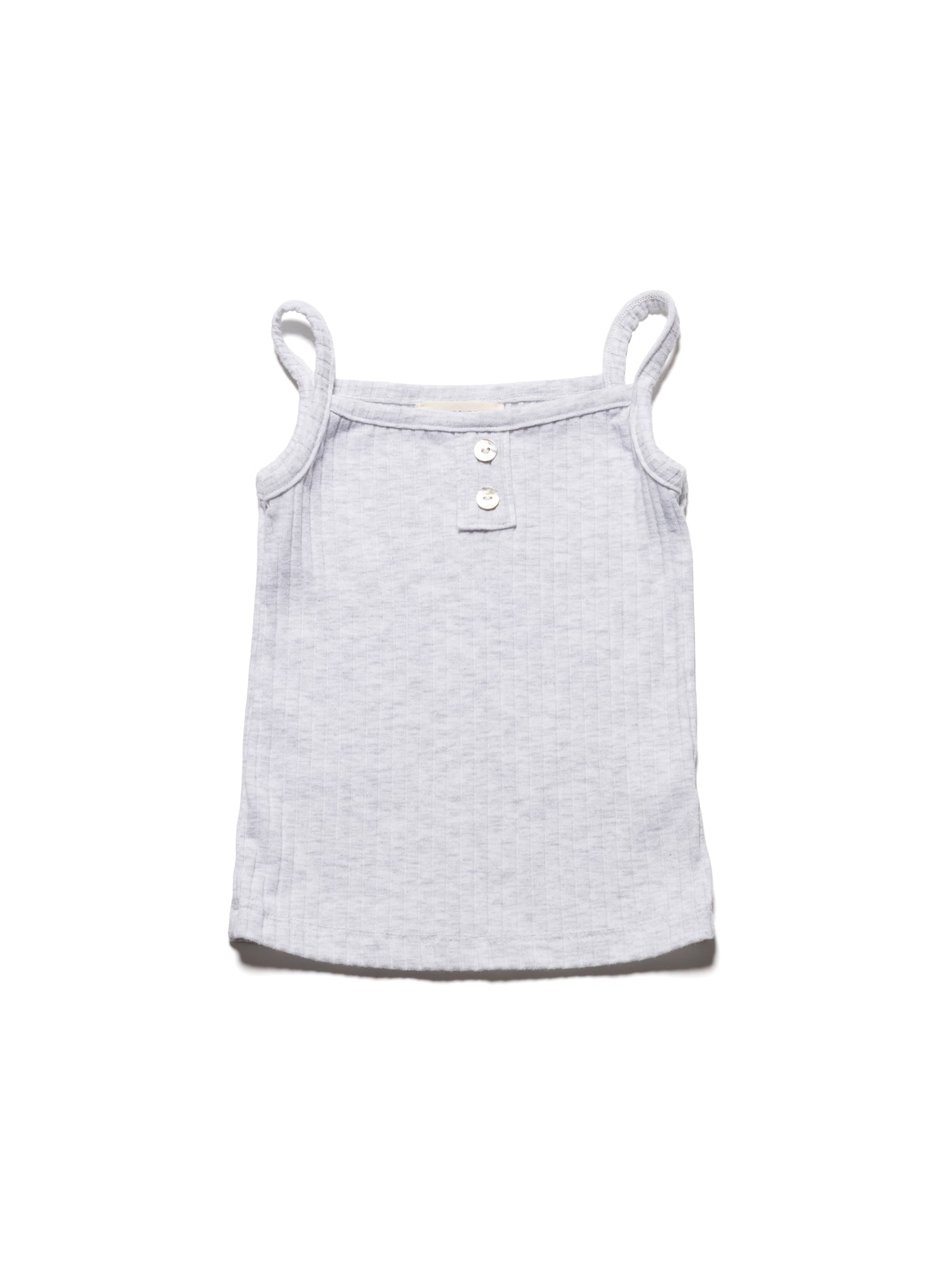 Sleeveless with Buttons - Gray