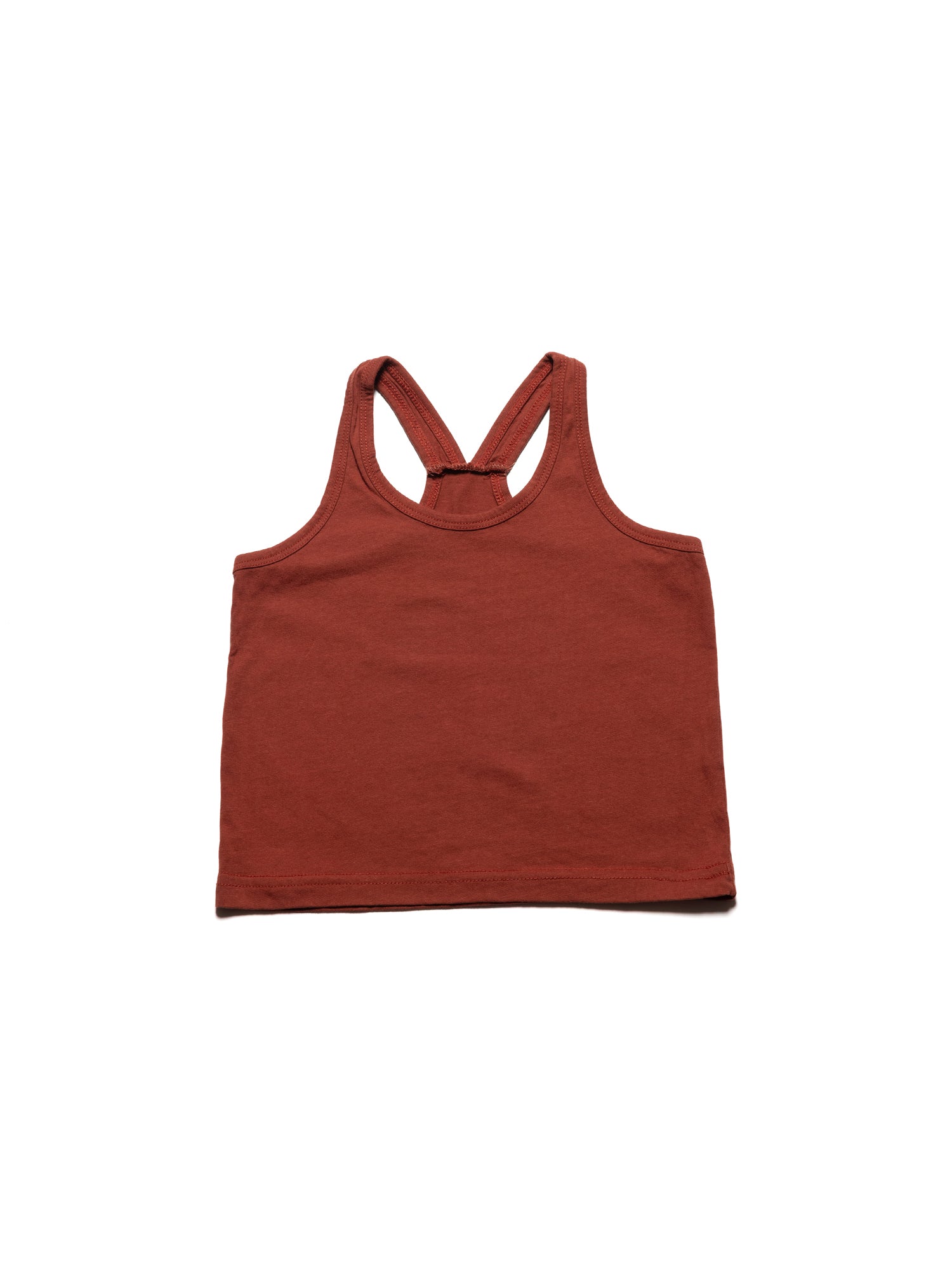 Oversized Sleeveless Top - Brick