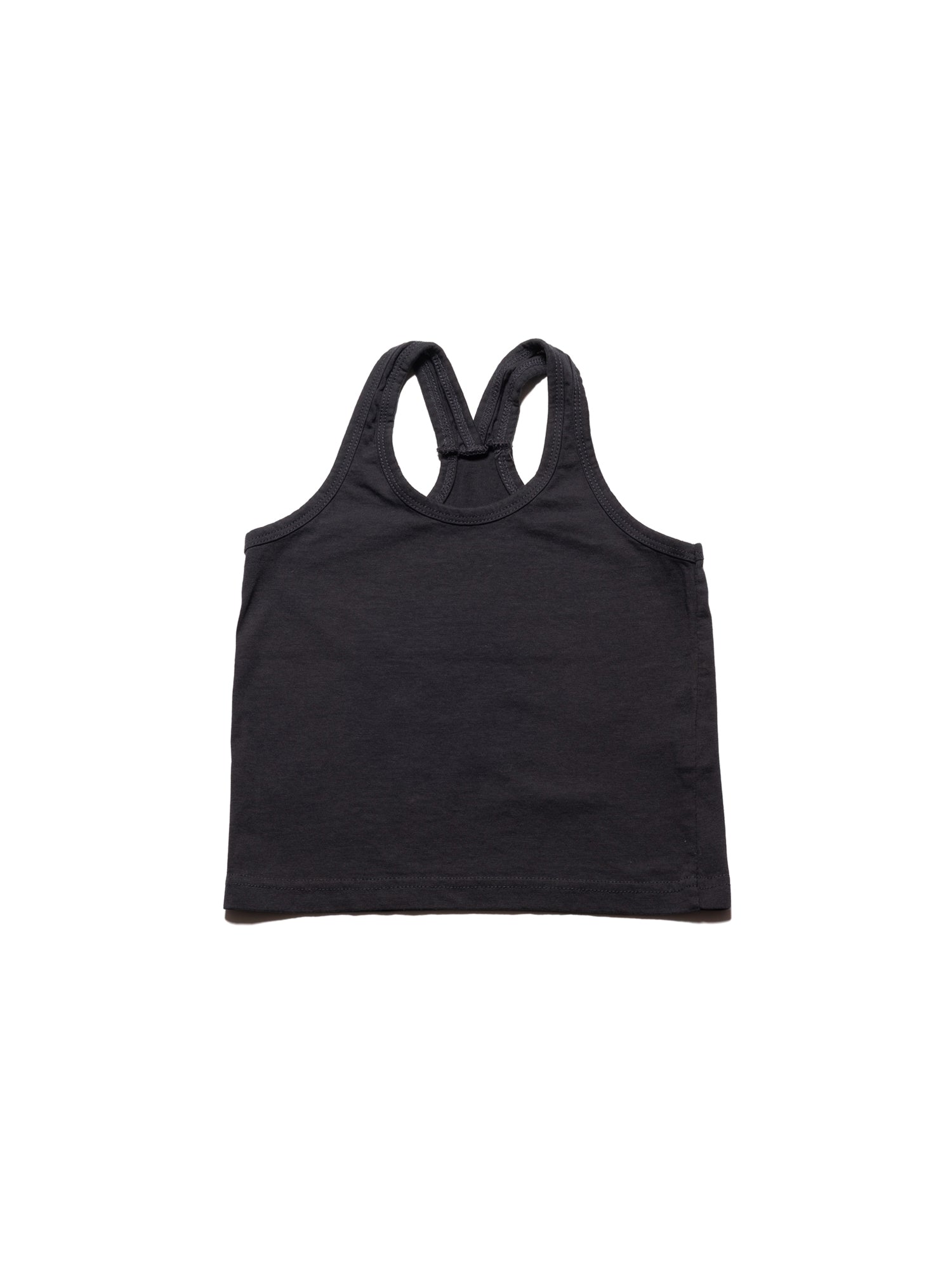 Oversized Sleeveless Top - Charcoal