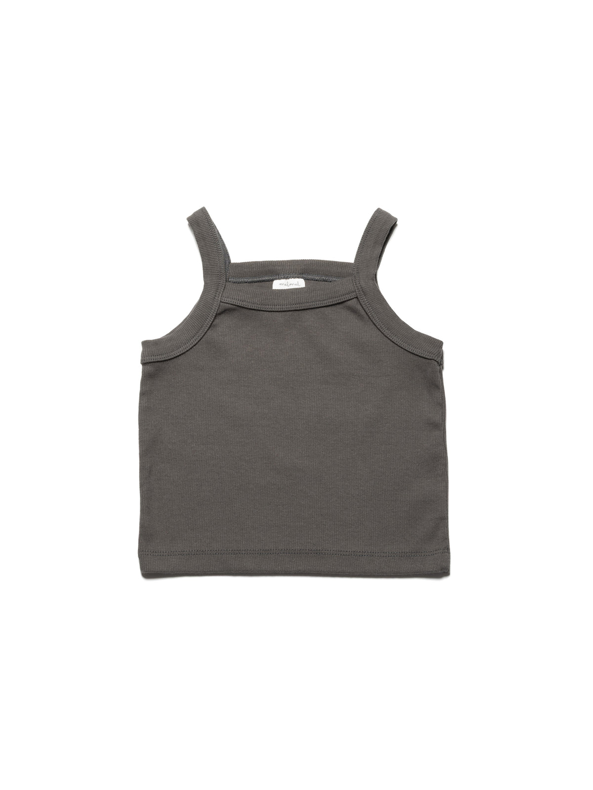 Everyday Ribbed Tank - Charcoal