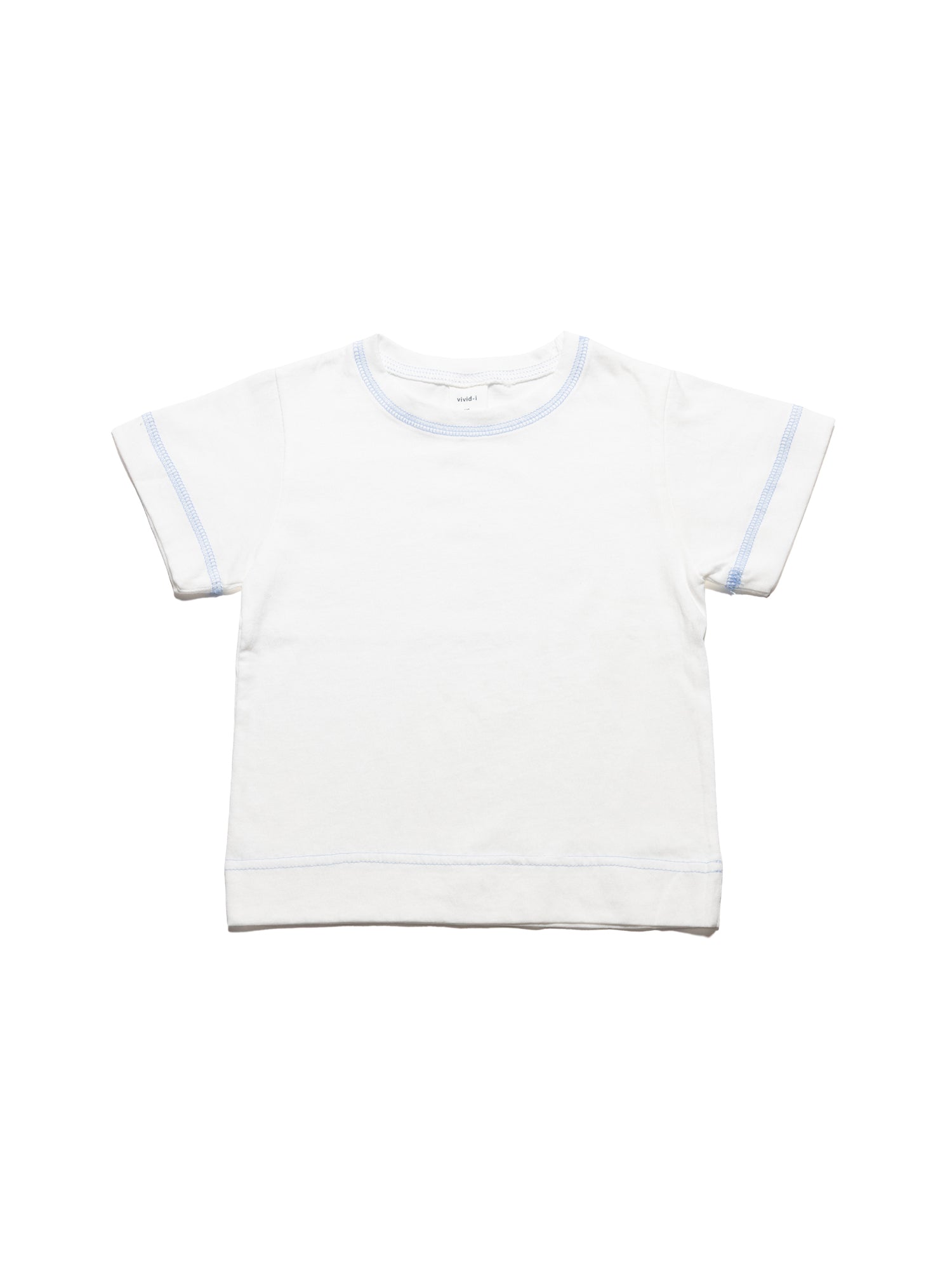 Silket Rib Top - White/Blue