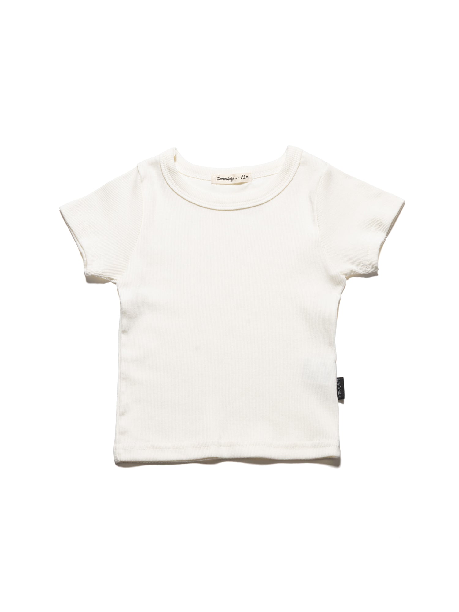 Ribbed Short Sleeve Shirt - Ivory