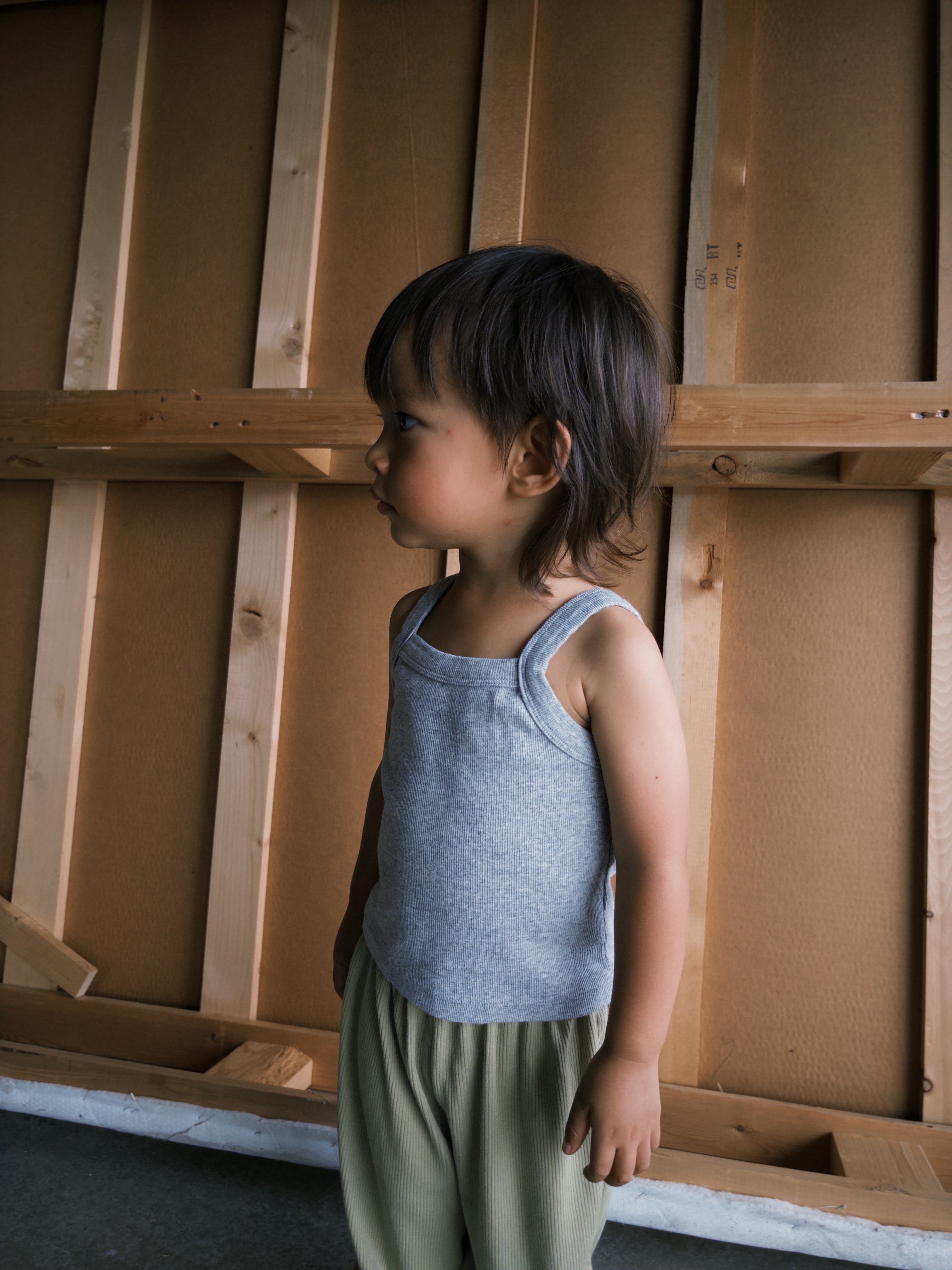 Everyday Ribbed Tank - Gray