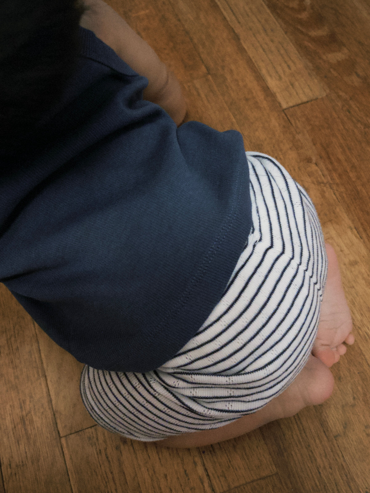 Pointelle Stripe Shorts
