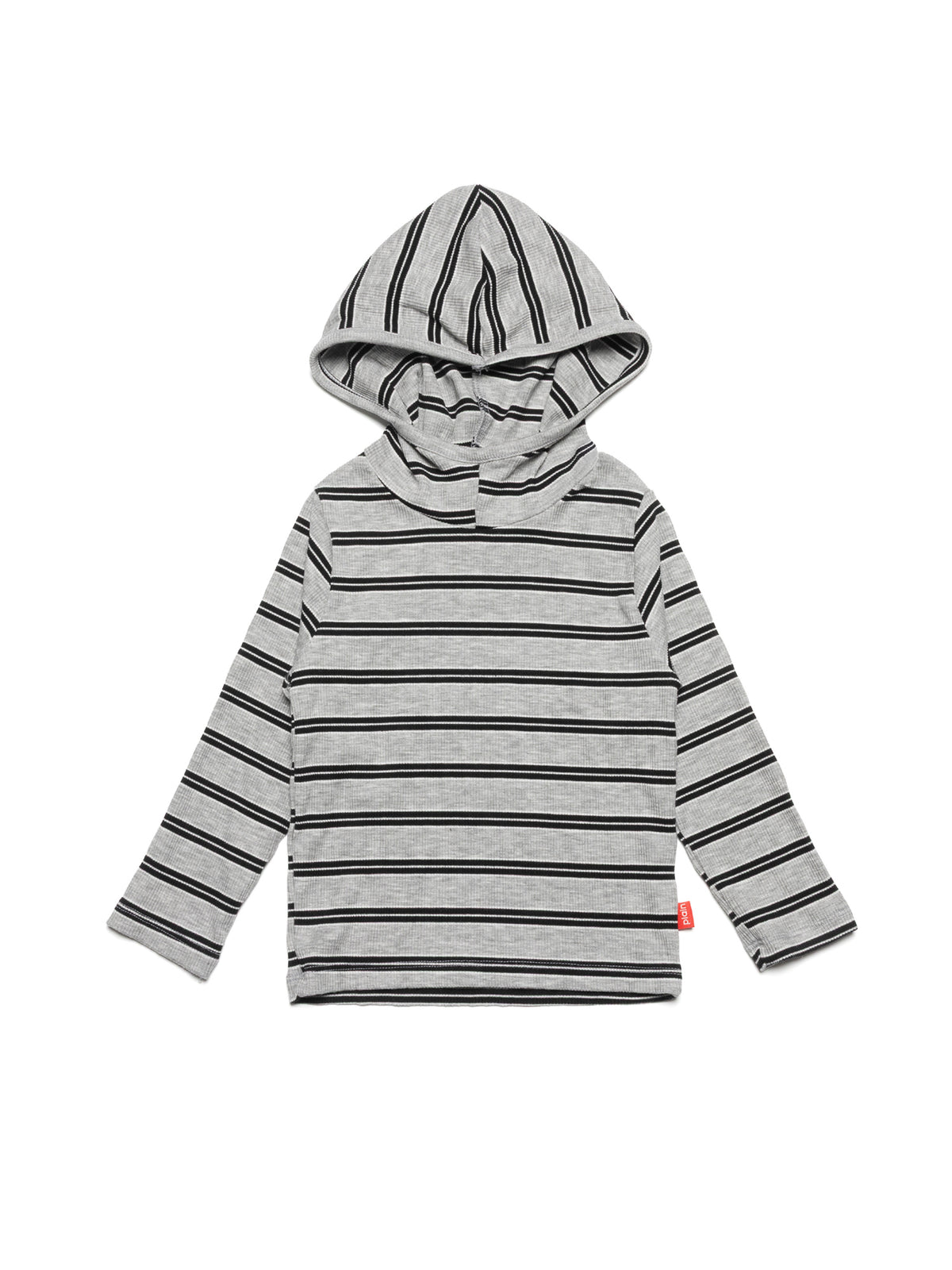 Stripe Hood Pullover - Gray Stripe